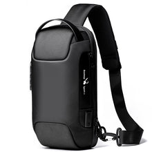 Load image into Gallery viewer, Men's Waterproof USB Oxford Crossbody Bag Anti-theft Shoulder Sling Bag Multifunction Short Travel Messenger Chest Pack For Male