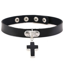 Load image into Gallery viewer, ZIMNO Sexy Punk Egirl Choker Collar Leather Choker Bondage Cosplay Goth Jewelry Women Gothic Male Necklace Harajuku Accessories