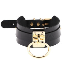 Load image into Gallery viewer, ZIMNO Sexy Punk Egirl Choker Collar Leather Choker Bondage Cosplay Goth Jewelry Women Gothic Male Necklace Harajuku Accessories