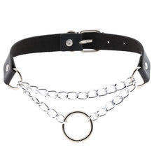 Load image into Gallery viewer, ZIMNO Sexy Punk Egirl Choker Collar Leather Choker Bondage Cosplay Goth Jewelry Women Gothic Male Necklace Harajuku Accessories