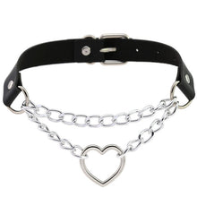 Load image into Gallery viewer, ZIMNO Sexy Punk Egirl Choker Collar Leather Choker Bondage Cosplay Goth Jewelry Women Gothic Male Necklace Harajuku Accessories