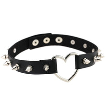 Load image into Gallery viewer, ZIMNO Sexy Punk Egirl Choker Collar Leather Choker Bondage Cosplay Goth Jewelry Women Gothic Male Necklace Harajuku Accessories