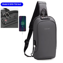 Load image into Gallery viewer, Tigernu New Men Bag USB Charging Chest Bag RFID High Quality Splashproof Chest Bag Outdoor Male Bags 9.7inch Ipad Messenger Bags