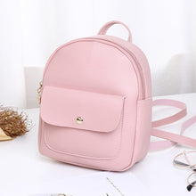 Load image into Gallery viewer, New Women's Backpack PU Leather Travel Shoulder Bag Shoulder Bag Girl Multifunctional Small School Backpack For Women Black