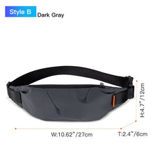 Load image into Gallery viewer, Hk Fanny Pack Black Waterproof Money Belt Bag Men Purse Teenager's Travel Wallet Belt Male Waist Bags Cigarette Case for Phone