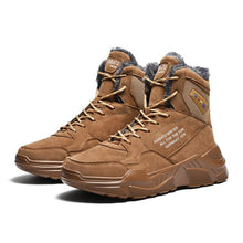 Load image into Gallery viewer, Winter New Keep Warm Men Sneakers Latest High Top Running Shoes Leather Men Lightweight Gym Running Shoes Tourism Walking Shoes
