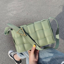 Load image into Gallery viewer, Woven Design Crossbody Bags For Women 2021 Fashion Trend PU Leather Shoulder Bag Solid Color Soft Purses And Handbags Female Bag