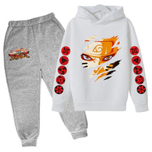 Load image into Gallery viewer, 2021 Casual Tracksuit Anime Graphic Pullover Girl Kawaii Harajuku Sweatshirt Suit Unisex Boy Hoodies And Pant 2 Piece Set