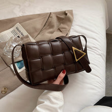 Load image into Gallery viewer, Woven Design Crossbody Bags For Women 2021 Fashion Trend PU Leather Shoulder Bag Solid Color Soft Purses And Handbags Female Bag