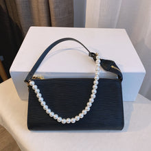 Load image into Gallery viewer, New Fashion Shoulder Bag Ladies Womens Leather Canvas Underarm Bag Weave Flap Bag Square Crossbody bags Handbags Girls Purse