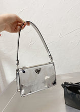 Load image into Gallery viewer, New Fashion Shoulder Bag Ladies Womens Leather Canvas Underarm Bag Weave Flap Bag Square Crossbody bags Handbags Girls Purse