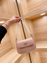 Load image into Gallery viewer, New Fashion Shoulder Bag Ladies Womens Leather Canvas Underarm Bag Weave Flap Bag Square Crossbody bags Handbags Girls Purse