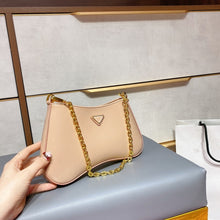 Load image into Gallery viewer, New Fashion Shoulder Bag Ladies Womens Leather Canvas Underarm Bag Weave Flap Bag Square Crossbody bags Handbags Girls Purse