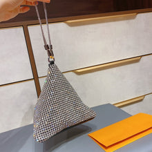 Load image into Gallery viewer, New Fashion Shoulder Bag Ladies Womens Leather Canvas Underarm Bag Weave Flap Bag Square Crossbody bags Handbags Girls Purse