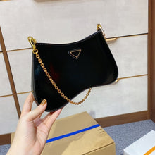 Load image into Gallery viewer, New Fashion Shoulder Bag Ladies Womens Leather Canvas Underarm Bag Weave Flap Bag Square Crossbody bags Handbags Girls Purse