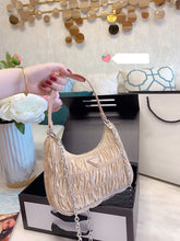 Load image into Gallery viewer, New Fashion Shoulder Bag Ladies Womens Leather Canvas Underarm Bag Weave Flap Bag Square Crossbody bags Handbags Girls Purse