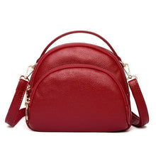 Load image into Gallery viewer, Black Casual Square Tote Bags for Women Genuine Leather Shoulder Bag Women's Luxury Handbags Fashion Flap Messenger Bags