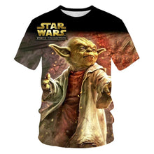 Load image into Gallery viewer, In 2021, the men's and women's 3D printed planet character O-neck T-shirt is a fashionable and versatile sports shirt