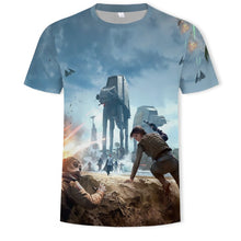 Load image into Gallery viewer, In 2021, the men's and women's 3D printed planet character O-neck T-shirt is a fashionable and versatile sports shirt