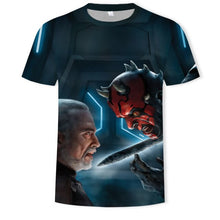 Load image into Gallery viewer, In 2021, the men's and women's 3D printed planet character O-neck T-shirt is a fashionable and versatile sports shirt