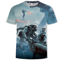 Load image into Gallery viewer, In 2021, the men's and women's 3D printed planet character O-neck T-shirt is a fashionable and versatile sports shirt