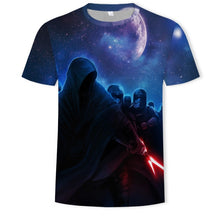 Load image into Gallery viewer, In 2021, the men's and women's 3D printed planet character O-neck T-shirt is a fashionable and versatile sports shirt