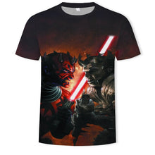 Load image into Gallery viewer, In 2021, the men's and women's 3D printed planet character O-neck T-shirt is a fashionable and versatile sports shirt