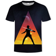 Load image into Gallery viewer, In 2021, the men's and women's 3D printed planet character O-neck T-shirt is a fashionable and versatile sports shirt