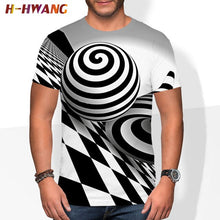 Load image into Gallery viewer, The latest 3DT shirt for summer 2021, vertigo trend, good-looking polyester, comfortable oversized T-shirt, clothes size 110-6xl