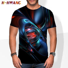 Load image into Gallery viewer, The latest 3DT shirt for summer 2021, vertigo trend, good-looking polyester, comfortable oversized T-shirt, clothes size 110-6xl