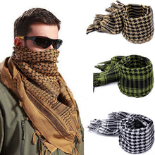 Load image into Gallery viewer, Fashion Mens Lightweight Square Outdoor Shawl Military Arab Tactical Desert Army Shemagh KeffIyeh Arafat Scarf Fashion
