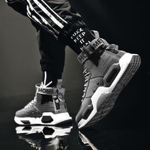 Load image into Gallery viewer, Men&#39;s High Top Fashion Leather Sneakers Trend Hot Sale Comfortable Man Casual Shoes Outdoor Non-slip Breathable Men Shoes
