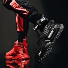 Load image into Gallery viewer, Men&#39;s High Top Fashion Leather Sneakers Trend Hot Sale Comfortable Man Casual Shoes Outdoor Non-slip Breathable Men Shoes
