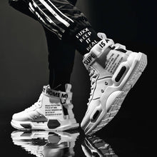Load image into Gallery viewer, Men&#39;s High Top Fashion Leather Sneakers Trend Hot Sale Comfortable Man Casual Shoes Outdoor Non-slip Breathable Men Shoes
