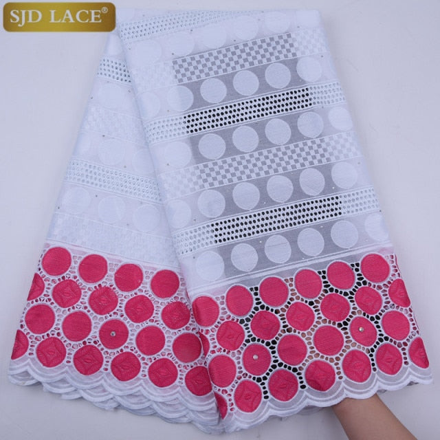 Latest Cotton African Nigerian Dry Lace Fabric High Quality Swiss Voile Lace In Switzerland For Everyone Daily Cloths Sew A1760