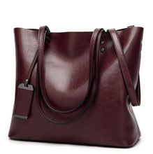 Load image into Gallery viewer, Waxing Leather bucket bag Simple Double strap handbag shoulder bags For Women 2020 All-Purpose Shopping tote sac bolsa feminina
