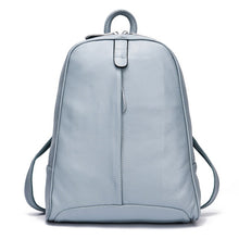 Load image into Gallery viewer, Zency 100% Soft Genuine Leather Fashion Women Backpack Casual Travel Back Pack Bag Preppy Style Girl&#39;s Schoolbag Laptop Knapsack
