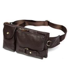 Load image into Gallery viewer, WESTAL Genuine Leather Waist Packs Men Waist Bags Fanny Pack Belt Bag Phone Bags Travel Waist Pack Male Small Waist Bag Leather
