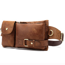 Load image into Gallery viewer, WESTAL Genuine Leather Waist Packs Men Waist Bags Fanny Pack Belt Bag Phone Bags Travel Waist Pack Male Small Waist Bag Leather
