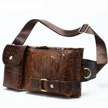 Load image into Gallery viewer, WESTAL Genuine Leather Waist Packs Men Waist Bags Fanny Pack Belt Bag Phone Bags Travel Waist Pack Male Small Waist Bag Leather
