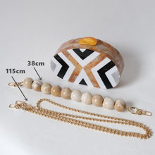 Load image into Gallery viewer, Fashion New Women Messenger Bag Wedding Handbag European Elegant Black White Striped Evening BagsAcrylic Cute Bead Casual Clutch
