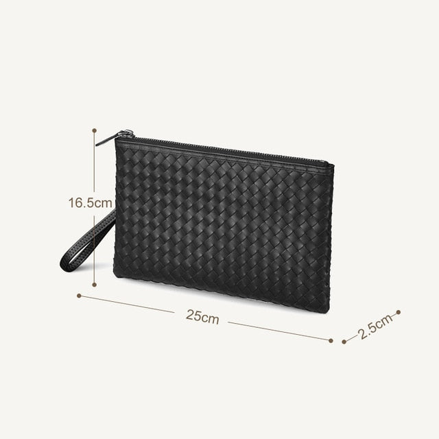 Men Clutch Bag Leather Luxury, Men's Leather Leather Bag