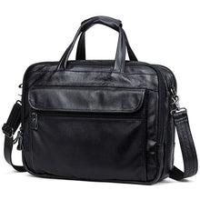 Load image into Gallery viewer, Large Men Leather Handbgs Male Genuine Leather Business Travel Brifcases Bag Men&#39;s 15.6 Inch Laptop Shoulder Bag Business A4 Bag
