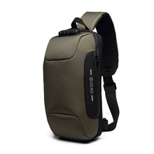 Load image into Gallery viewer, OZUKO 2021 New Multifunction Crossbody Bag for Men Anti-theft Shoulder Messenger Bags Male Waterproof Short Trip Chest Bag Pack
