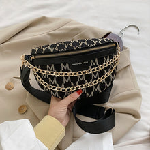 Load image into Gallery viewer, с доставкой Solid Color Chain Small Fanny Packs For Women 2020 winter Fashion Waist Packs Female Phone Purses Ladies Chest Bags
