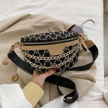 Load image into Gallery viewer, с доставкой Solid Color Chain Small Fanny Packs For Women 2020 winter Fashion Waist Packs Female Phone Purses Ladies Chest Bags
