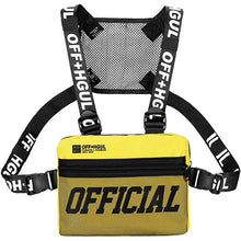 Load image into Gallery viewer, Fashion Streetwear Men Hip-Hop Chest Bag Tactical Two Straps Chest Rig Bags Trendy Style Rectangle Chest Utility Pack G122
