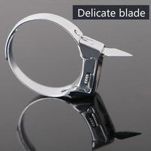 Load image into Gallery viewer, Stainless Steel Jewelry Lite Ring Self-defense Weapon Multifunctional Ring Blade Net Red Adjustable Self-defense Ring jewelry
