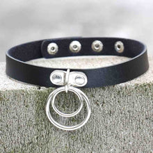 Load image into Gallery viewer, ZIMNO Sexy Punk Egirl Choker Collar Leather Choker Bondage Cosplay Goth Jewelry Women Gothic Male Necklace Harajuku Accessories
