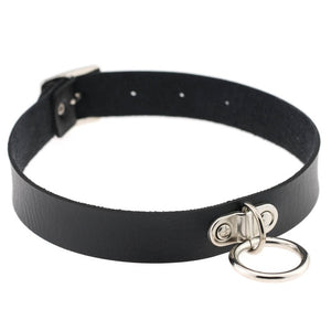 ZIMNO Sexy Punk Egirl Choker Collar Leather Choker Bondage Cosplay Goth Jewelry Women Gothic Male Necklace Harajuku Accessories